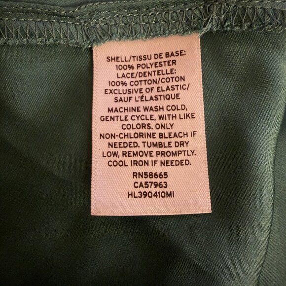 Chelsea28 Dress L Large Dark Green Short Flutter Sleeve Midi Festive Party - Picture 8 of 10